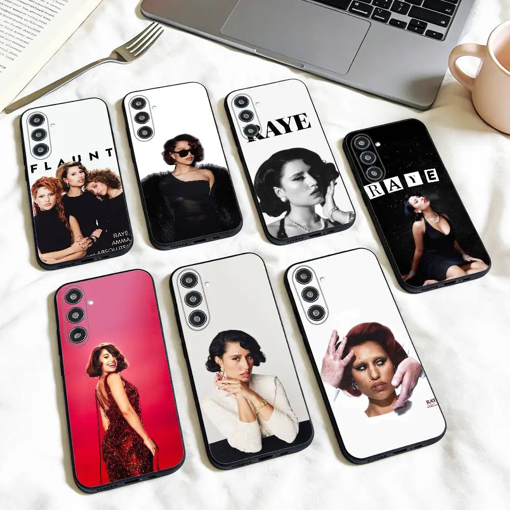 

Singer R-Raye phone Case For Samsung Galaxy A73,A72,A71,A70,A53,A52,A51,Others Soft Black Shell