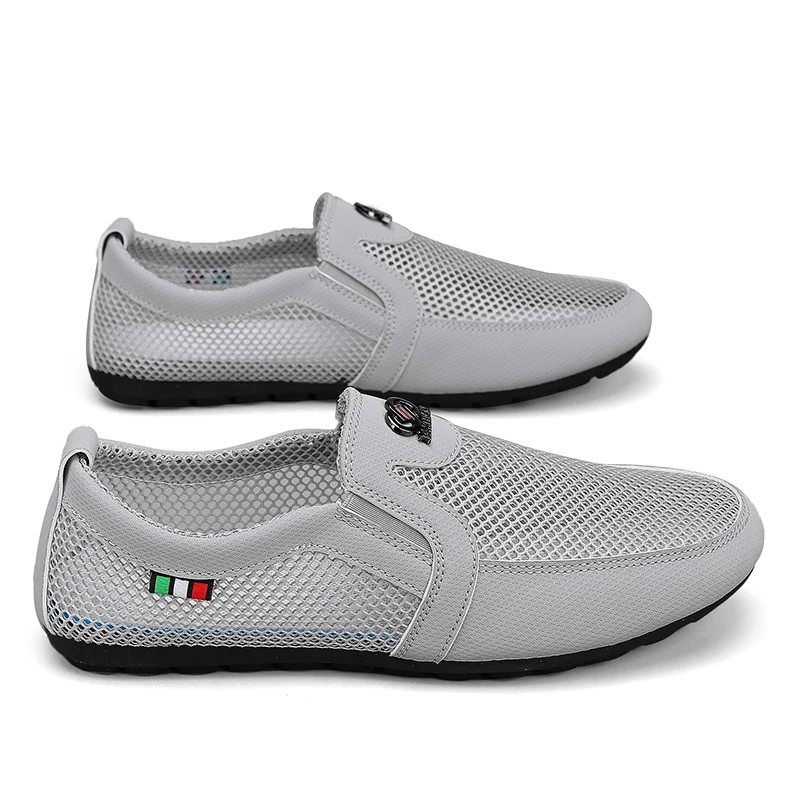 YRZL Men Walking Shoes Lightweight Breathable Mesh Sports Shoes for Men Comfortable Summer Casual Flats Shoes