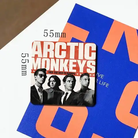 Band ARCTIC MONKEYS Kylskåpsmagneter Kylskåpsmagneter Kreativa Dekorativa Anteckningsblock Whiteboard/Hem 10 best sales Arctic Monkeys-klistermärken - №8