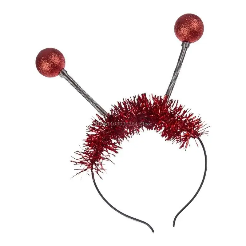 Party Ready Alien Headband com luzes cabelo iluminada e saltitante