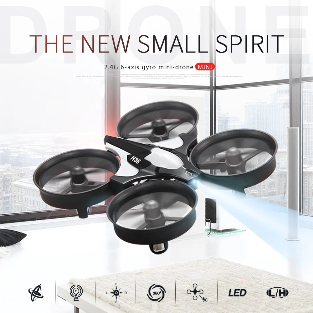 H36 Mini Rc Drone 4Ch 6-Axis Headless Mode Helicopter 360 Degree Flip Remote Control Quadcopter Toys Mini Drone For Children