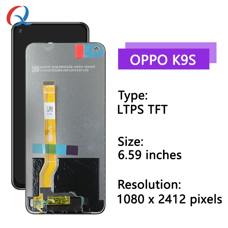 for oppo k9s realme 9pro Q5 Q3s Q3t v25 screen Replacement Mobile Phone Lcds For OPPO k9s lcd pantalla for oppo k9s display