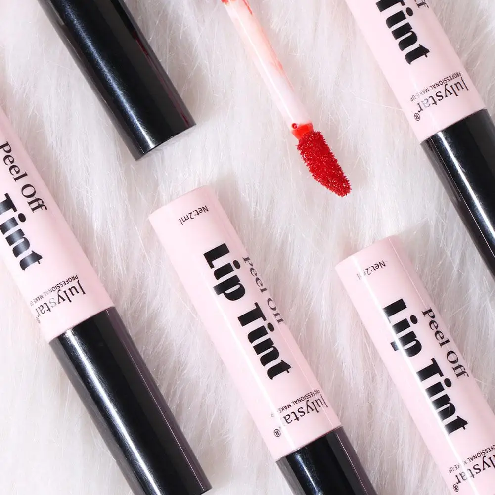 6 colori Peel Off Rossetto liquido Impermeabile a lunga durata LipGloss Maschera Idratante Strappo Tirare Lip Lint Trucco cosmetico Maquillage