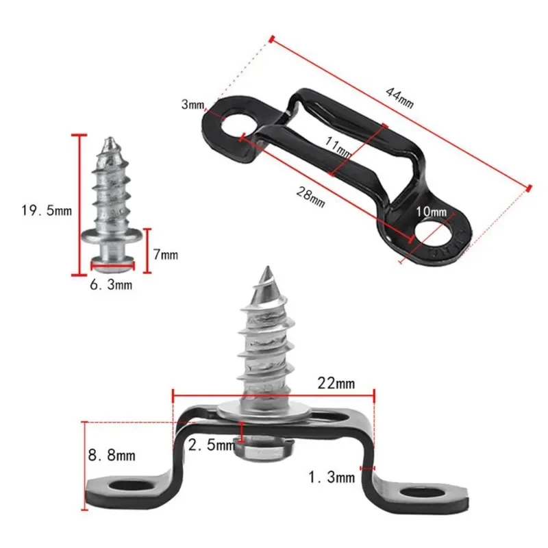 40 قطعة مسامير السحابات موصل غير مرئي الأثاث السحابات العملي ربط أجزاء قفل الكامة