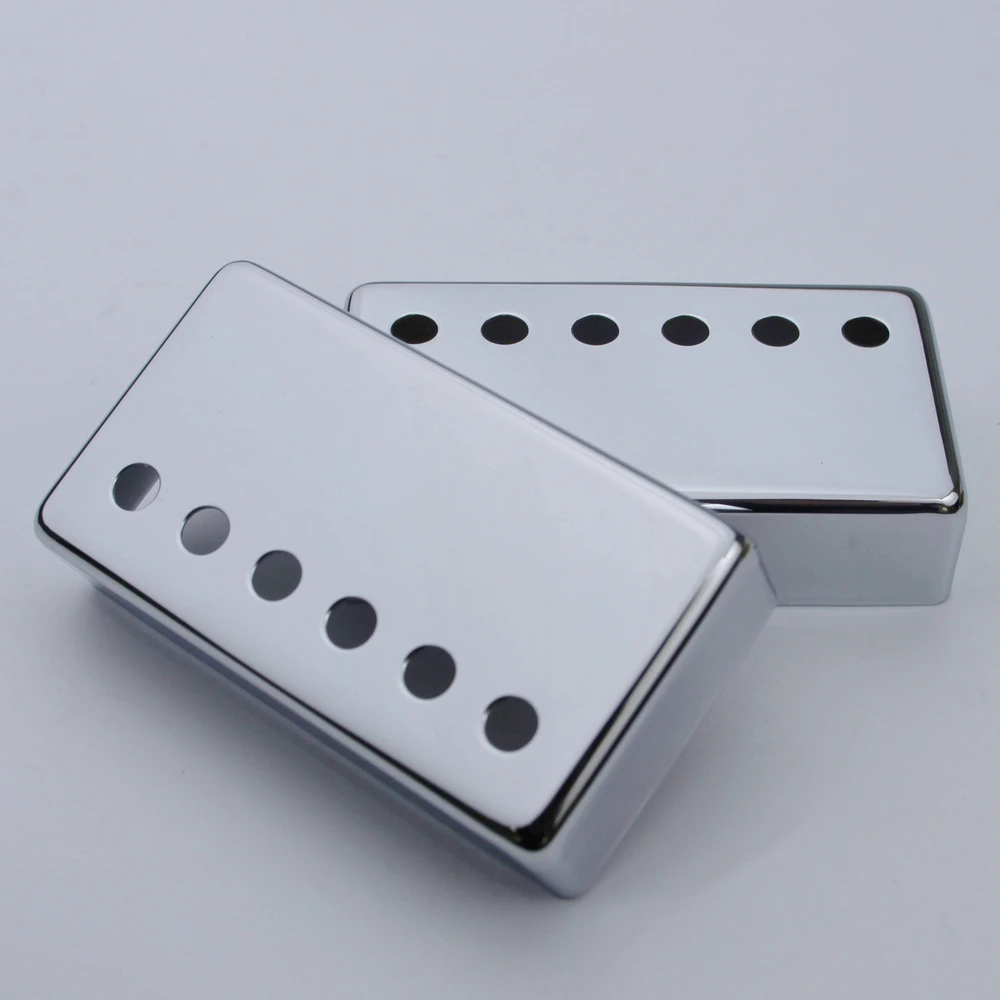 2 PCS Humbucker Guitar Pickup Covers Cupronickel Material 50 52mm for LP Parts