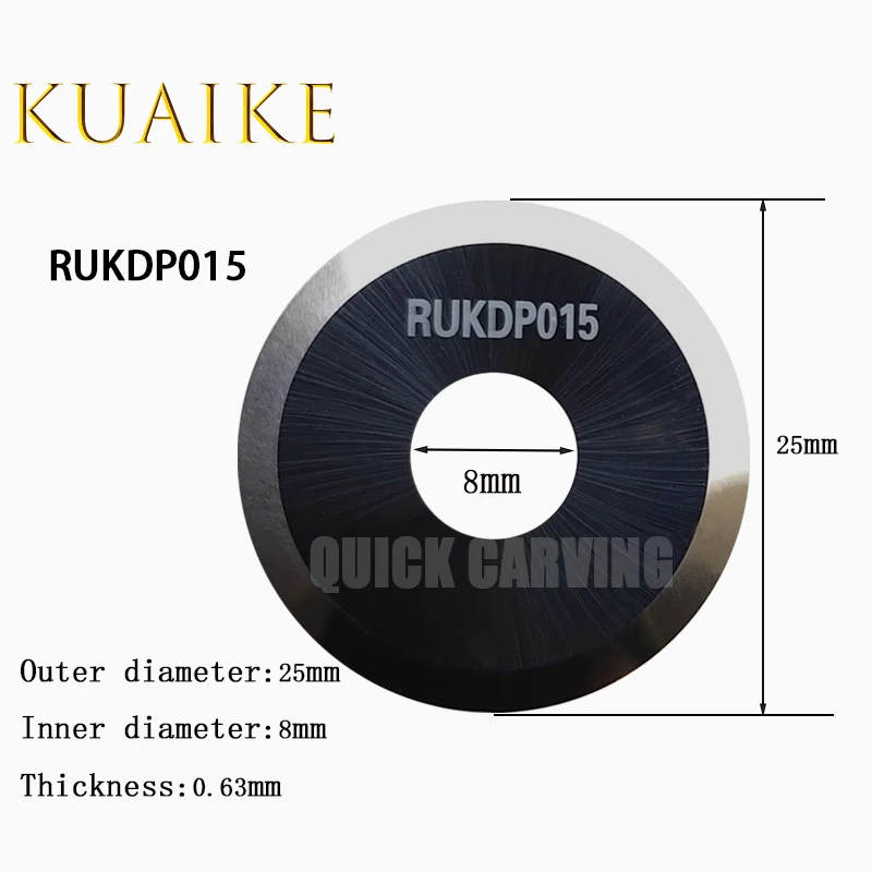 10 pz RUK Router lame CNC lama tonda Ruking tagliatrice panno di carta coltello da taglio RUKDP014 RUKDP015 RUKDP016 RUKDP089