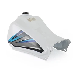 Topteng Fuel Gas Tank White 8L / 2.0 Gallon for Yamaha DT125 DT 125 LC TRAIL 1982 18G-24110-00-X3