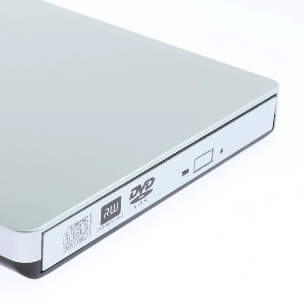 External DVD CD Burner USB 3.0 Portable Alloy RW Drive Writer Player for Notebook Desktop Windows 11