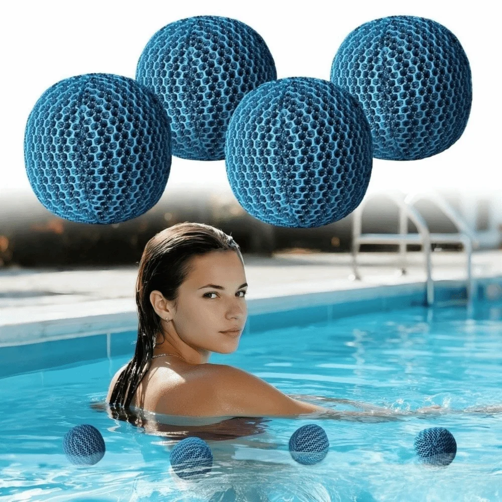 2pcs Stain Skimmer Tool Reusable Scum Absorber Floating Mesh Oil Absorbing Sponge Ball Filter Round Skimmer Foam Ball Spa