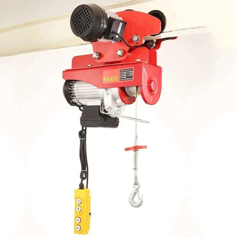 1000kg Hoist with Traction Rope Lifting Cranes Sliding left and right with pulleys Electric Power Lifting Tool for Car