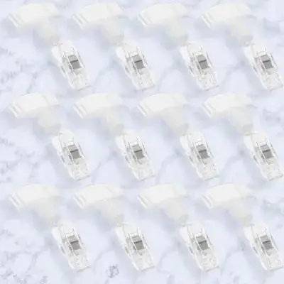 12pcs Swivel Price Tag Holder Crystal Double Head Clip for Merchandise Display Retail Sign Poster Name Badge Clips