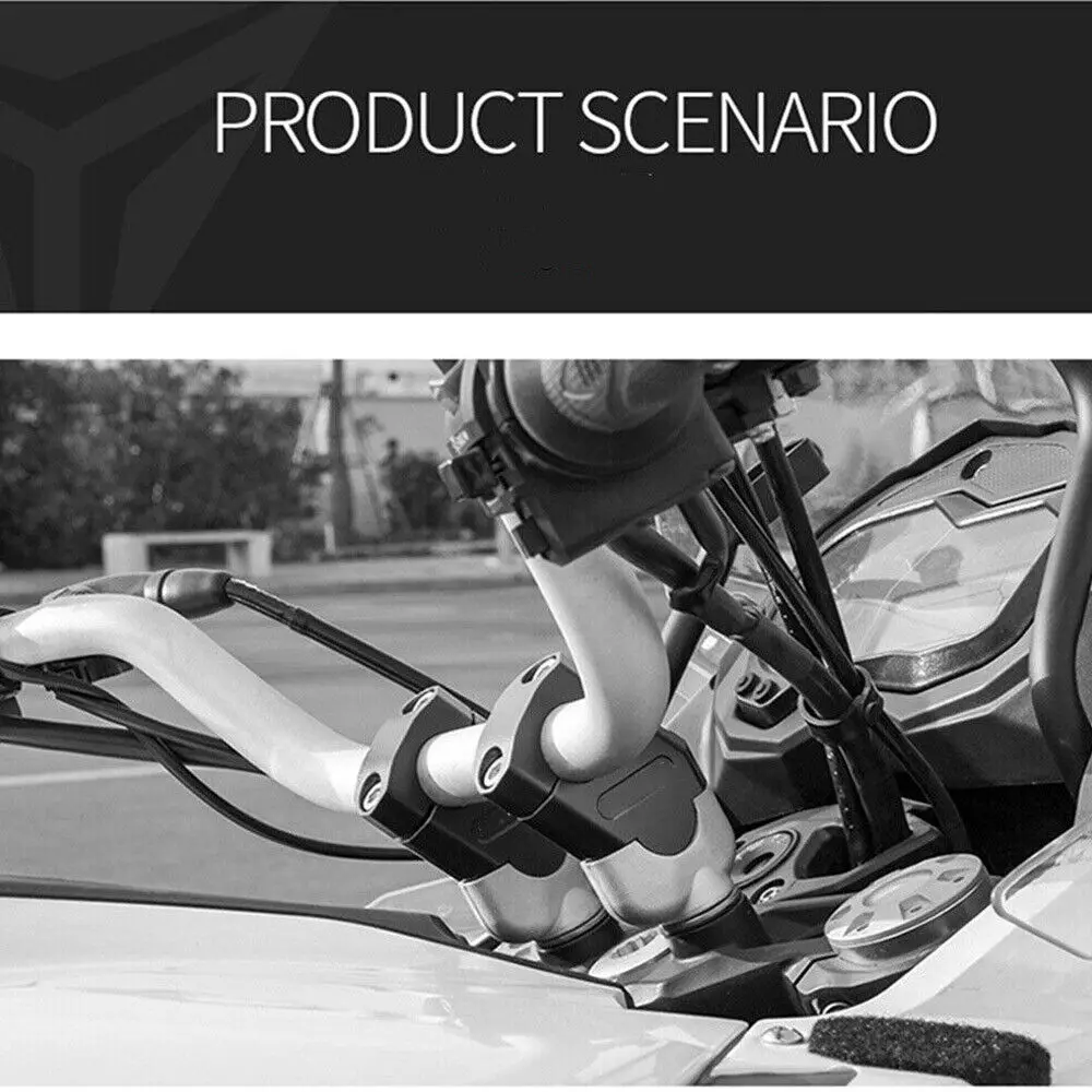 1pair Motorcycle Handlebar Riser Bar Mount Handle Clamp Universal 22mm For Honda For BMW R1200GS For YAMAHA MT07 MT09 view 6