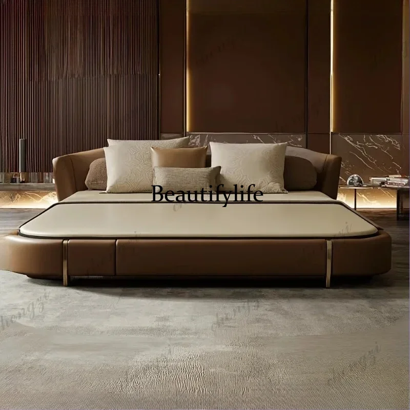 A49 150x200cm Sleeping Queen Size Bed Double 180x200cm Storage Luxury Bed Fancy Frame Nordic Minimalist Home Bedroom Furniture
