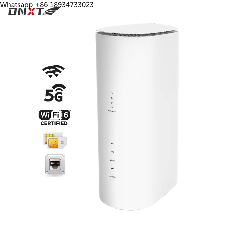 DNXT NR500 4G 5G  Wifi Cellular CPE Mobile Wireless Router With Card Slots Dual Band Home Indoor Hotspot LTE Universal Router