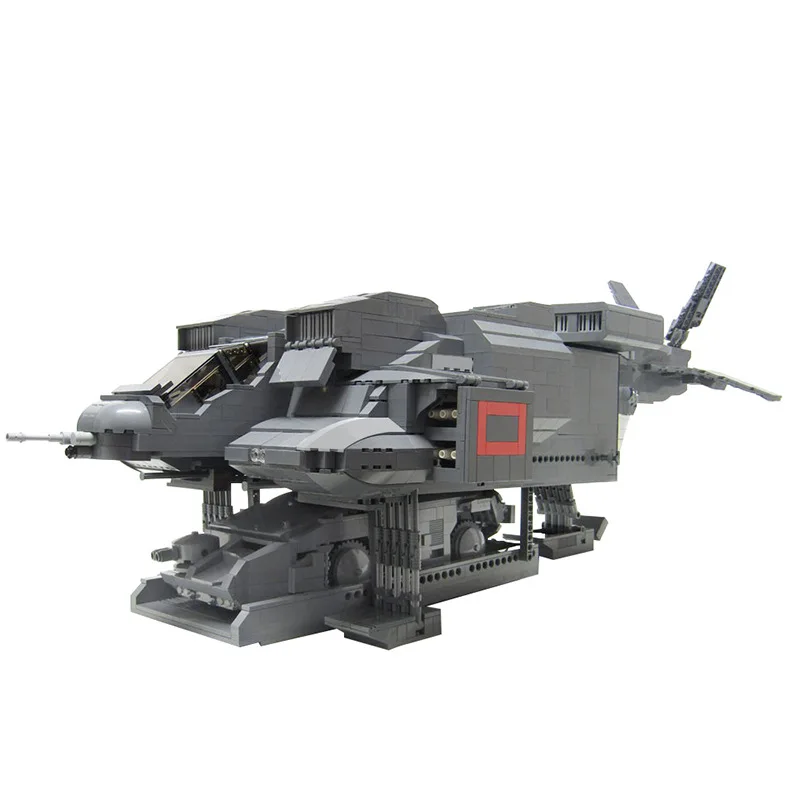 MOC Space Cheyenned Transport Ship UD-4L Spaceship Building Blocks For Aliens Transport Vessel Flying Bricks Toys Children Gifts