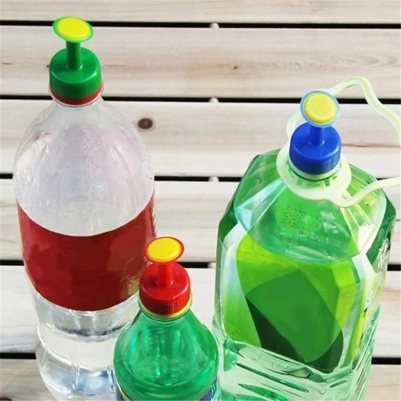 3pcs Bottle Cap Sprinkler Portable Plastic Plant Watering Nozzle Garden Irrigation Sprayer Head for Indoor Outdoor Water Cans
