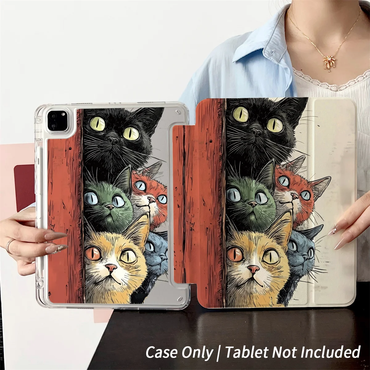 Slim Fit Premium TPU Tablet Cover, Shockproof Durable Lightweight Protective Case for iPad Samsung Huawei Honor Redmi Xiaomi