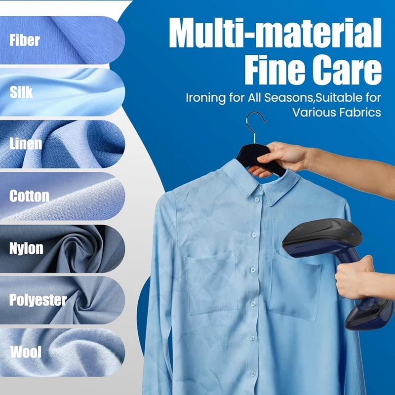 B99A-Powerful Handheld Fabric Steamer - 1800W With Fast  Heat-Up Plate, 2-In-1 Ironing & Wrinkle Remover,US Plug