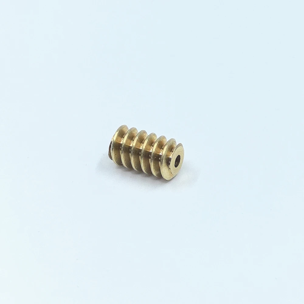 1 pz 0.5 Modulo 1.98mm/2.28mm/2.98mm Diametro del Foro di Apertura Single-head Rame Worm Gear corrispondente 2mm/2.3mm/3mm Albero