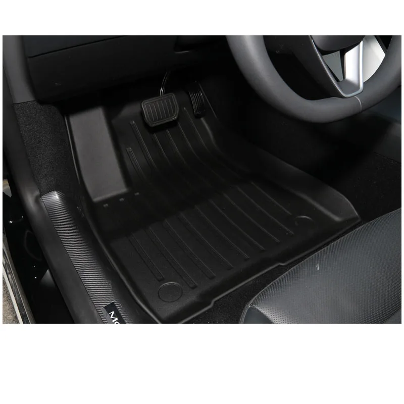 For Tesla Model 3 Highland 2024 Floor Liner&Trunk Mat Set Lightweight Foot & Cargo Carpet Protection Front Boot Lower Cargo Mat