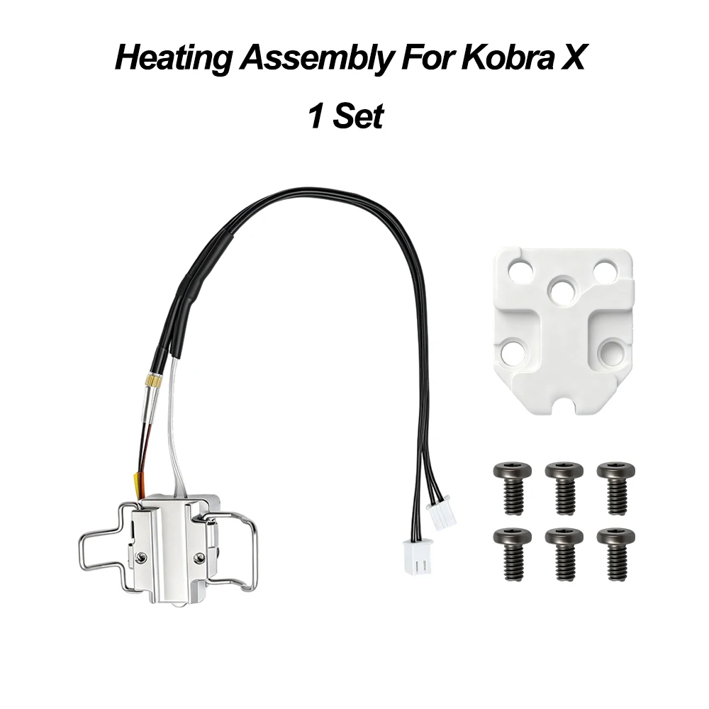 Upgrade Anycubic Kobra X/Kobra 4 Hotend Bimetall-Düsenheizbaugruppe für Anycubic Kobra X 0,2/0,4/0,6/0,8mm 3D-Drucker