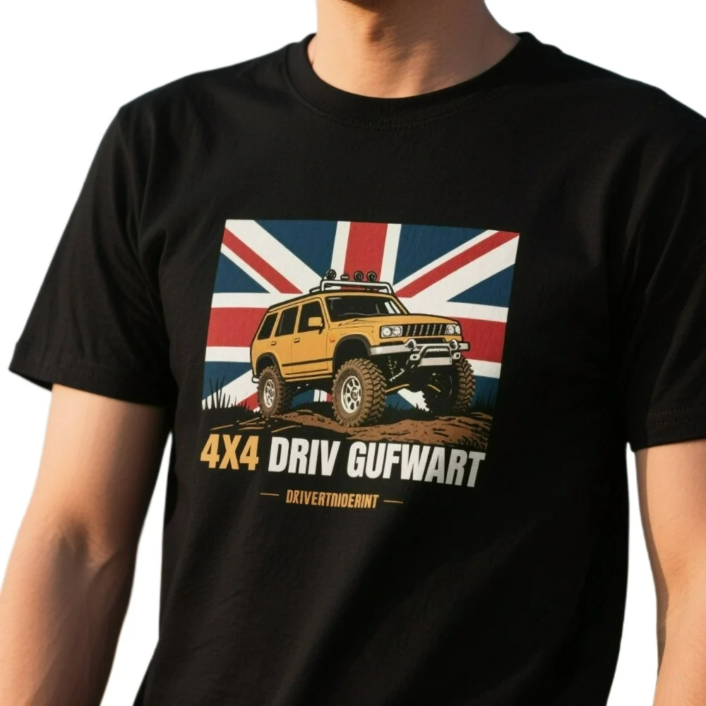 

British 4x4 Drive Off-Road Defender T-Shirt. Summer Cotton Short Sleeve O-Neck Mens T Shirt New S-3XL
