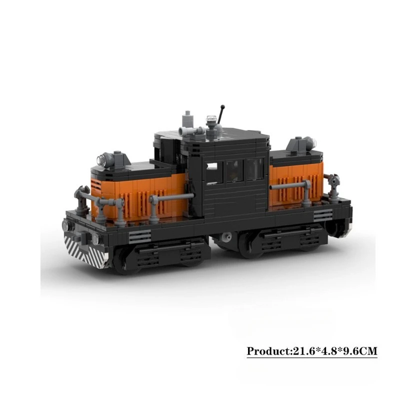 American retro shunting diesel locomotive creative building blocks retro railway collection series assembled model