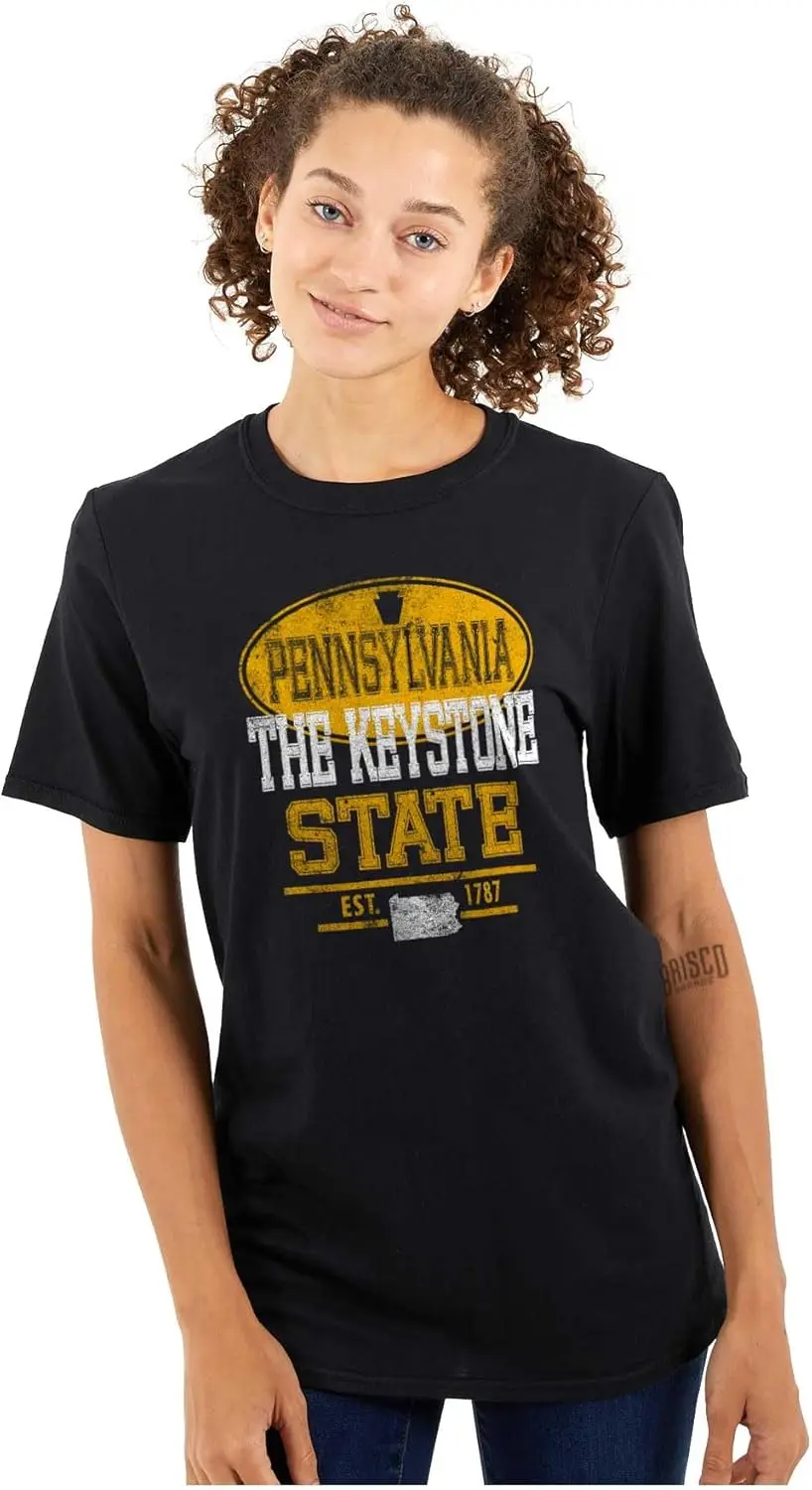 Pennsylvania PA Logo State Souvenir Graphic T Shirt Men or Women