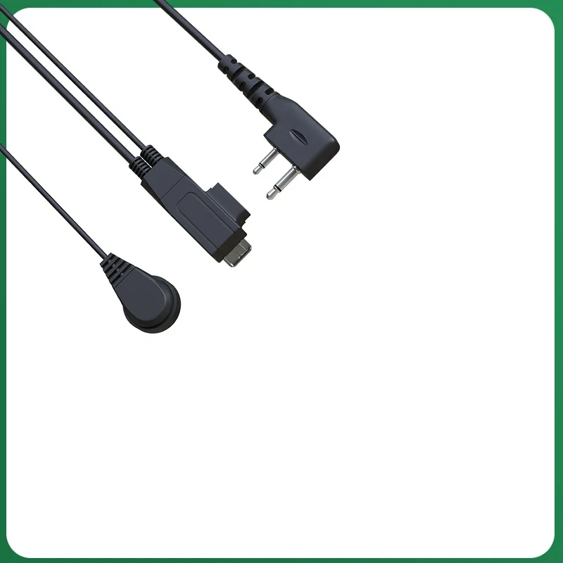 Air Tube Headphone for IC-F4011 IC-F3230D ICOM Radio IC-F14 Acoustic Headset IC-F21 Walkie Talkie Earpiece with PTT IC-F3 IC-F25