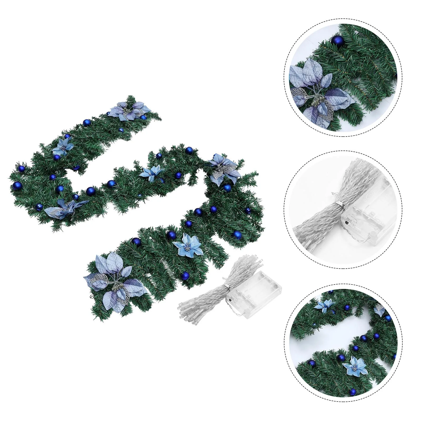 

Outdoor Indoor Decorative Light Christmas Luminous Hanging Decor Creative Rattan Ball Light For Party Layout Prop Xmas Gift Home