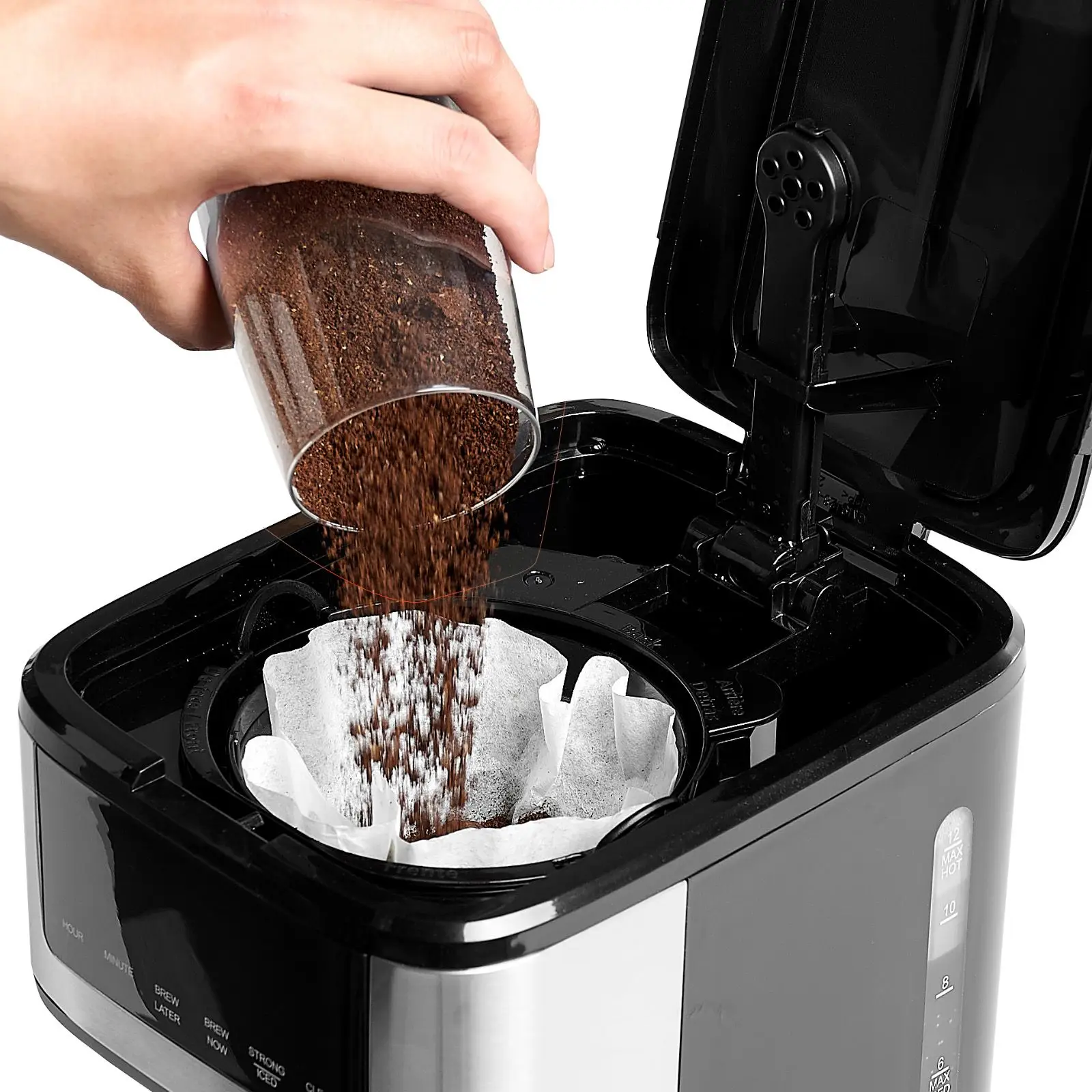 Programmable Coffee Maker, 12 Cup Programmable Drip Coffee Makers with Touch Screen, 4-Hour Keep Warm Coffee Makers Drips, 2 Bre