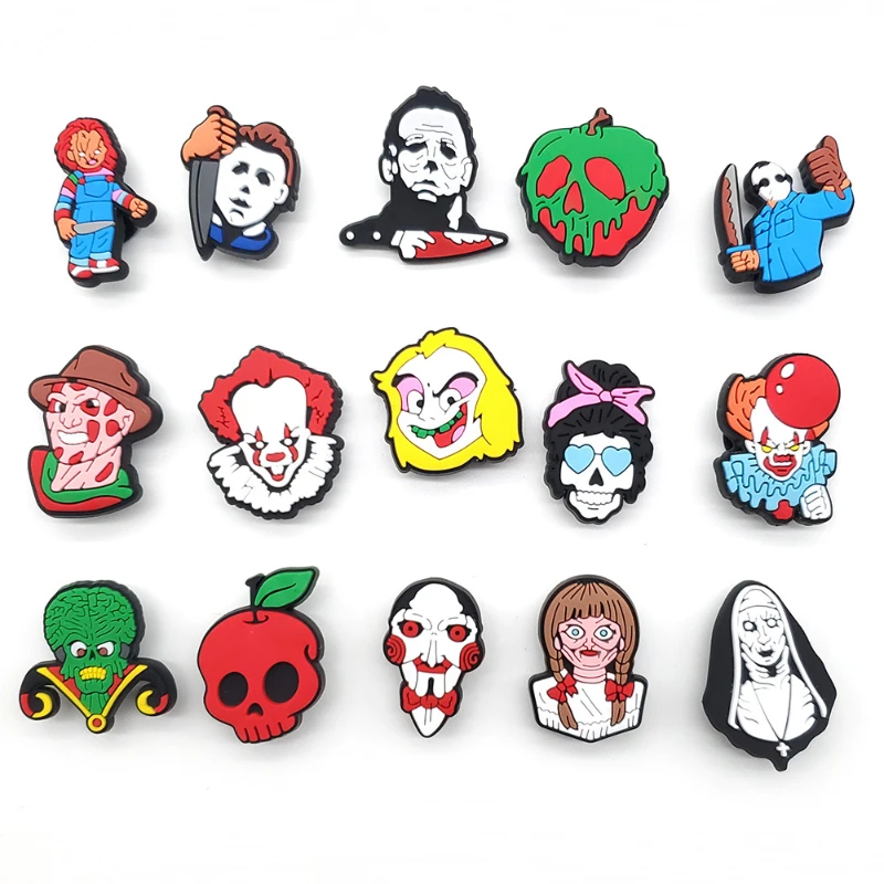 

Shoe Charms Funny Pins Pvc Diy Sandals Accessories For Clogs Women Party Favors X-Mas Gifts Halloween Pumpkin