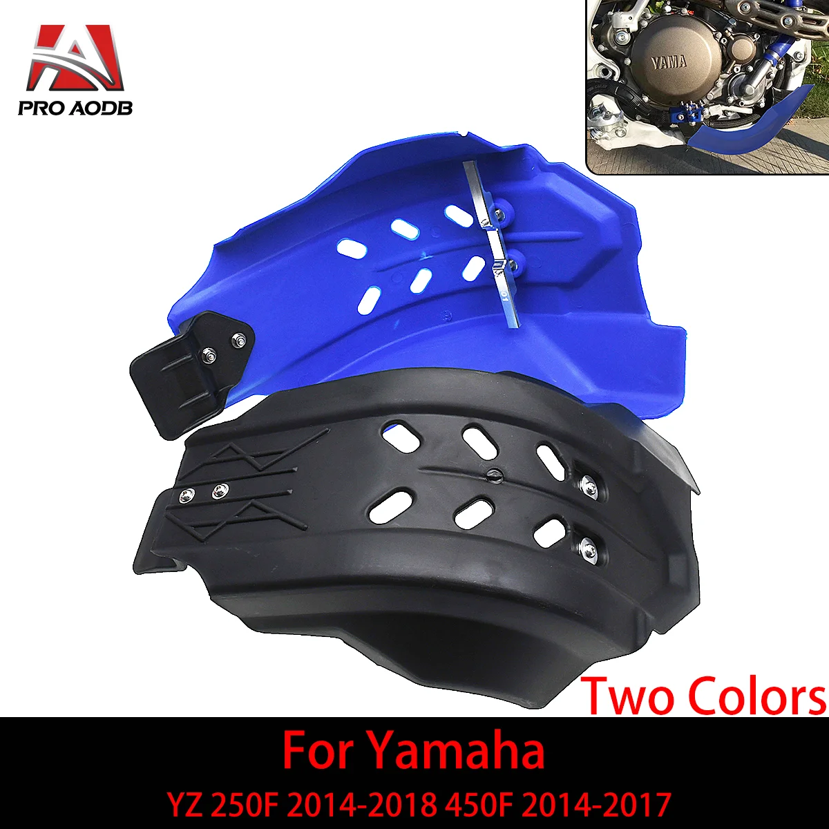 For Yamaha YZ250F 2014-2018 450F 2014-2017 Model Motocross Parts Motorcycle Engine shield Frame Protector Cover Guard Skid Plate