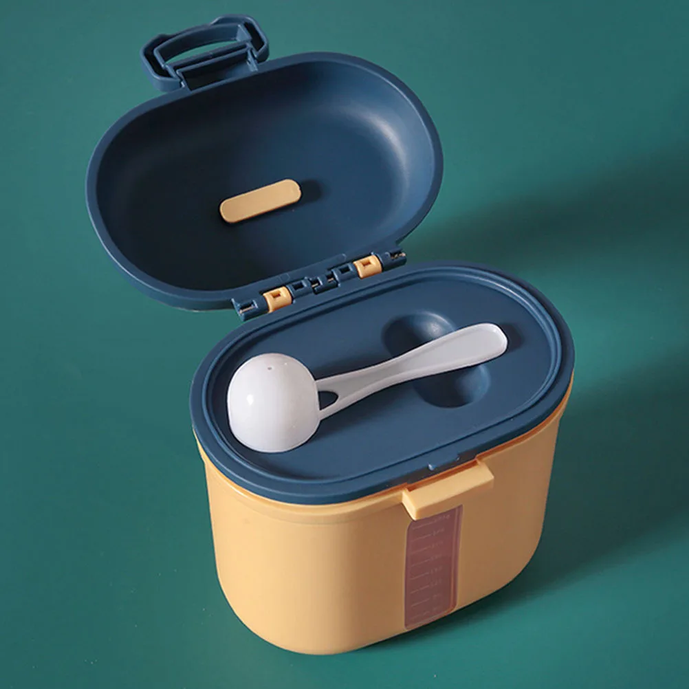 1 set 1 set contenitore per latte in polvere premium scatola per formula riutilizzabile conservazione degli alimenti per bambini custodia per polvere portatile sigillata ecologica per