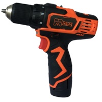 12V Mini Brushless Portable Cordless Electric Driver Drill with 2 Batteries and Variable 2-speed Adjustment