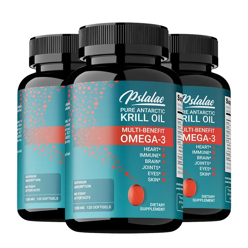 Krill Oil Omega 3 Supplement - EPA, DHA, with Astaxanthin, Joint and Skin Health Support Immunity