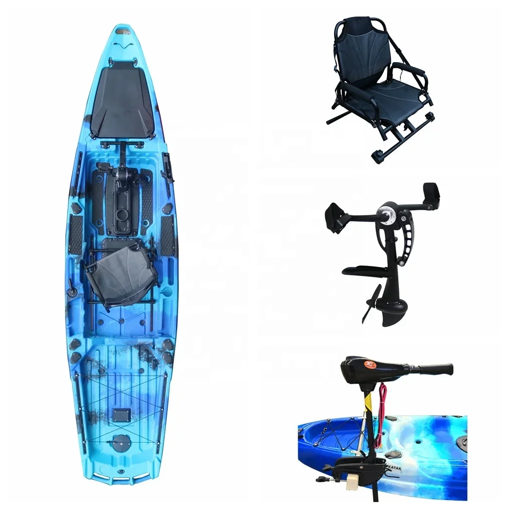 Vicking 13 Ft Fishing Kayak with Pedal Drive Wholesale Single Person Canoe/kayak with Stadium Seat for Water Sports