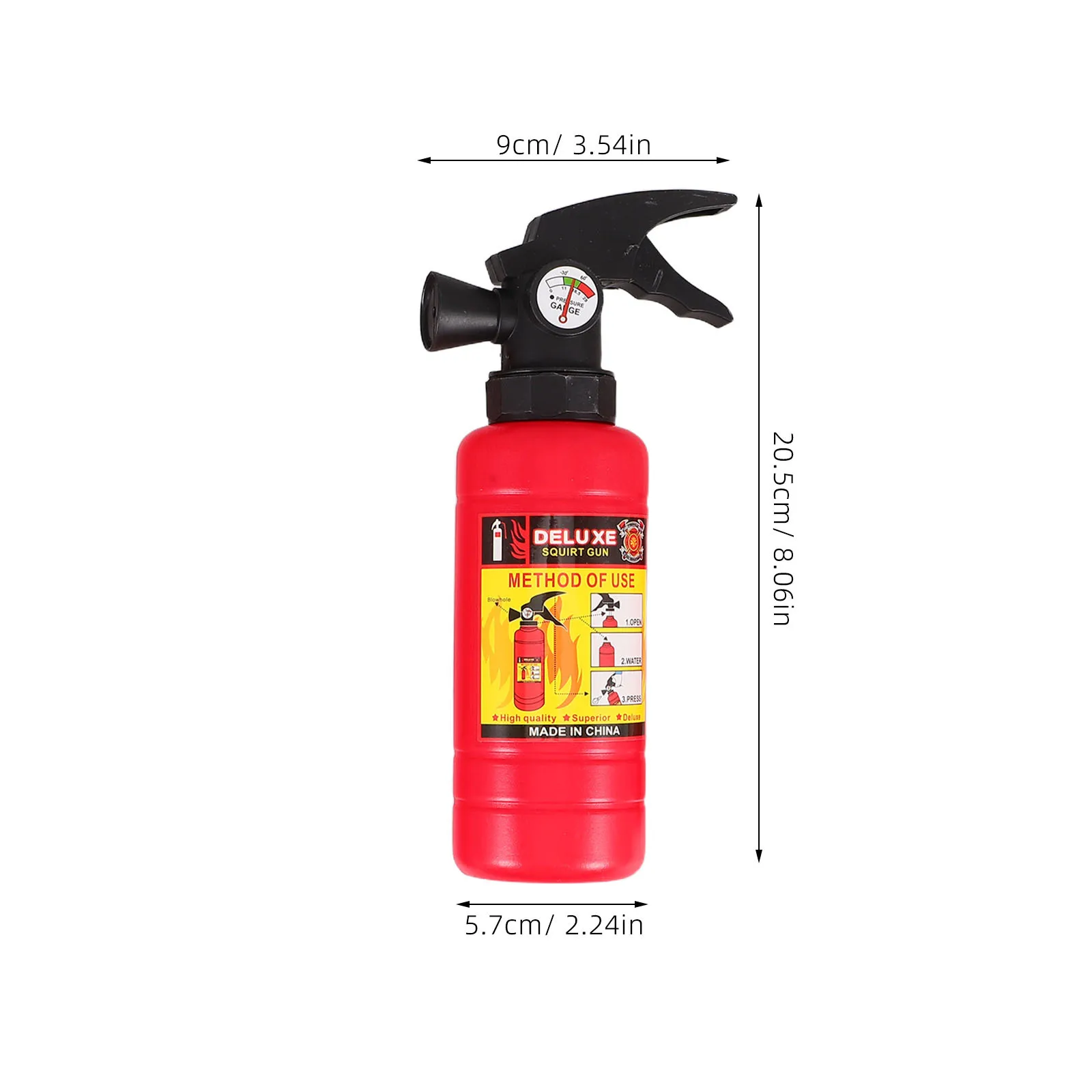 1 conjunto 1 conjunto de adereços de combate a incêndios crianças role play simulação extintor machado spray de água para crianças fingir jogar cosplay conjunto