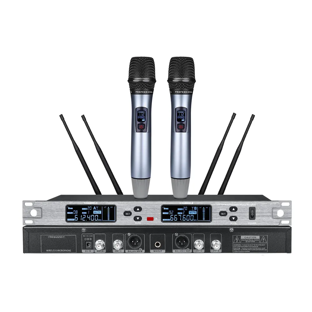 

EIF MY-3500 Wireless Noise Cancelling Microphone True Diversity Performance Stage KTV Speach