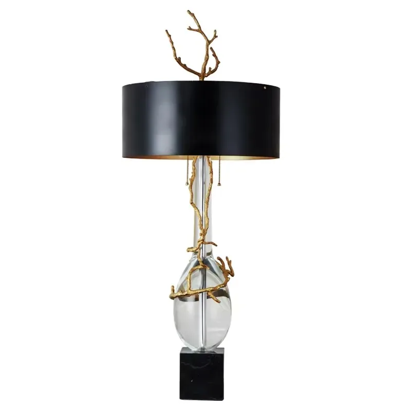 European Creative Design Classical Antique Brass Table Lamp Decoration