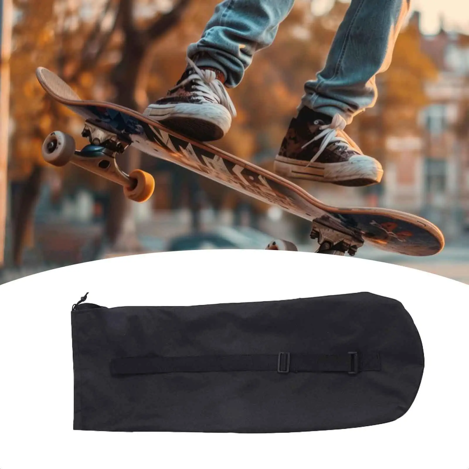 

Дорожная сумка для скейтборда с регулируемым плечевым ремнем, легкий портативный органайзер для скейтбордов стандартного размера