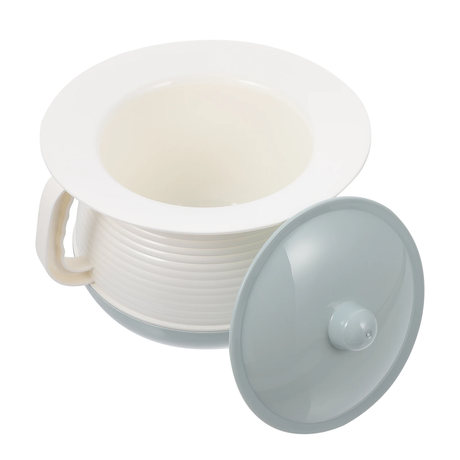 

1pc Thickened Urine Pot Plastic Chamber Potty With Lid Portable Handle For Elderly Kids Home Use Urinal Bucket Chamber Pot