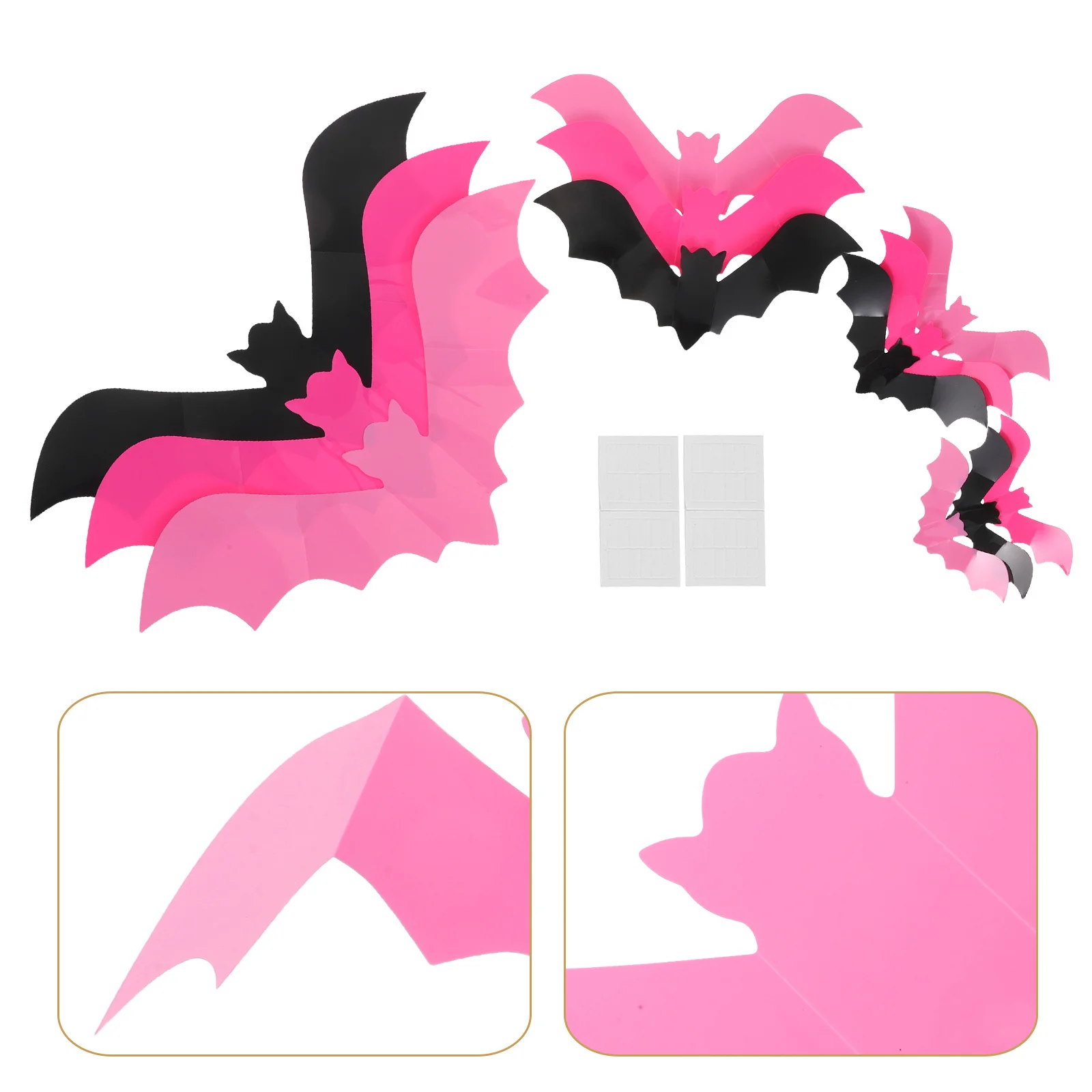 

48Pcs 3D Bat Wall Stickers Realistic PVC Scary Decals for Halloween Party Decor DIY Window Scary Bat Decorations