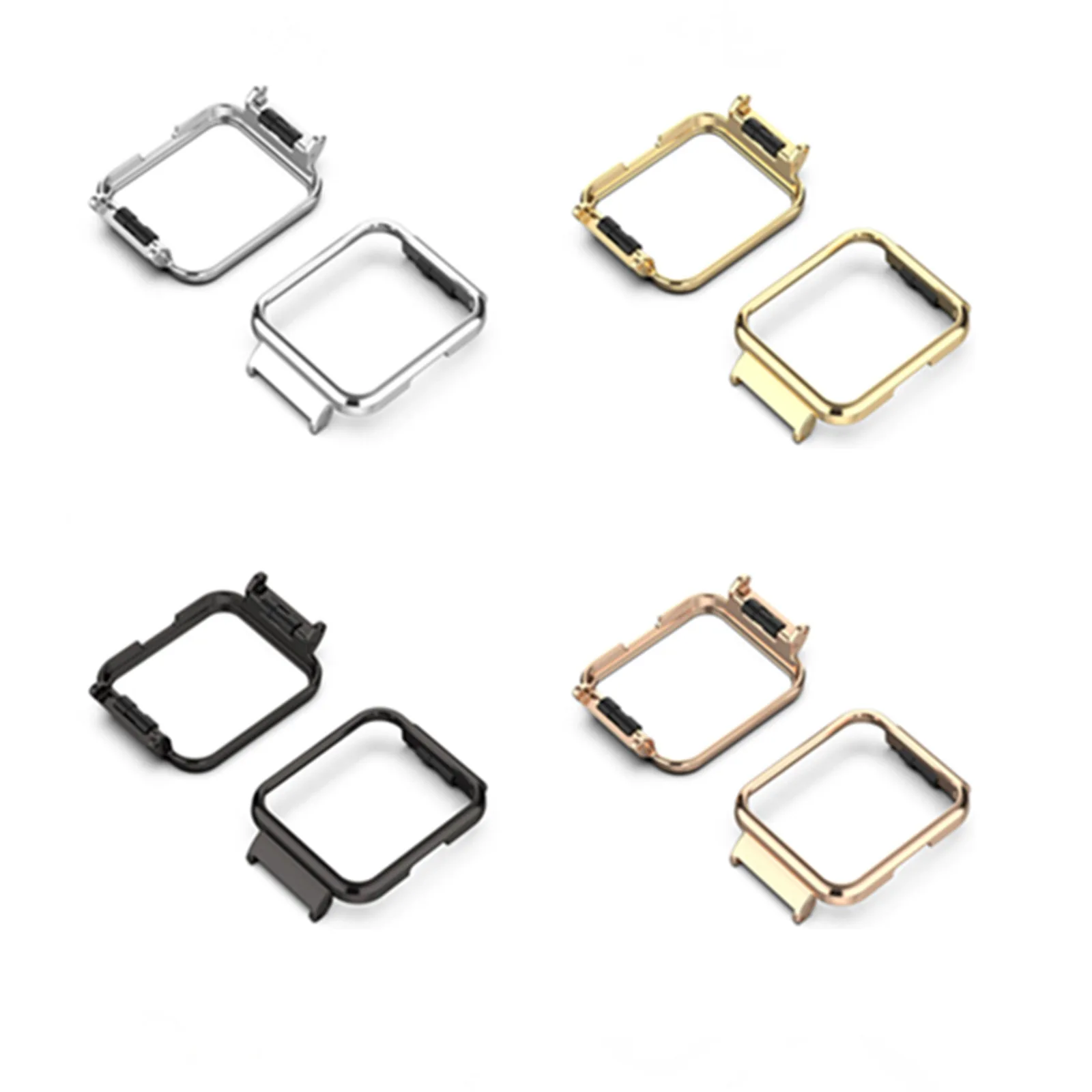 1 قطعة العلامة التجارية الجديدة إطار ساعة معدنية قذيفة خاصة ل Mi الأحمر mi watch2 لايت المناسب ل 20 مللي متر عرض حزام