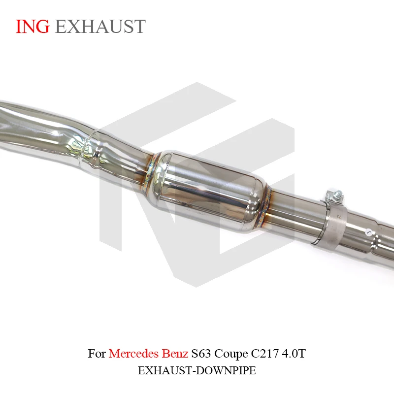 ING SS304 صمام المحرك عن بعد عادم Catback لمرسيدس بنز S63 كوبيه C217 4.0T ملحقات جزء محرك كاتم الصوت #4