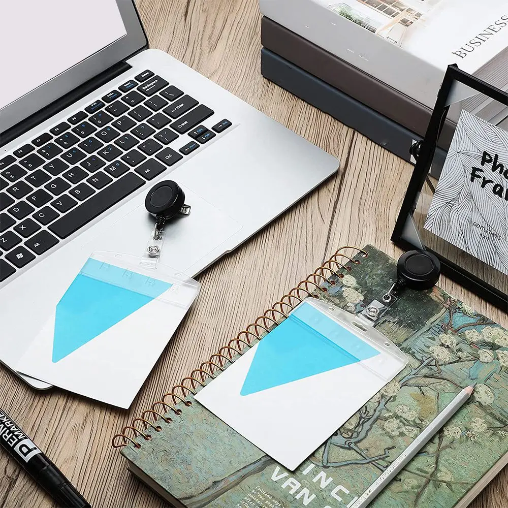 Titular do cartão de identificação para enfermeira, titular do Photocard, suprimentos de cartão de visita, acessório de mesa, carteira, 10pcs