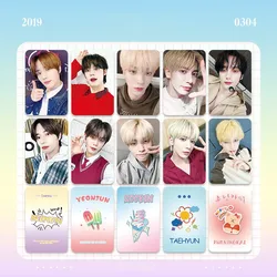 6 pz/set KPOP Yeonjun Soobin Taehyun Ins Style Fashion photogcards Beomgyu Hueningkai Selfie Lomo Cards fan regali da collezione