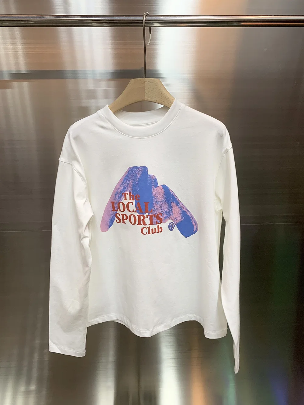 

Casual Comfortable Cotton Hoodie T-irt Letter Print Loose Long Sve round Ne Pure Cotton Top for Autumn And Winter