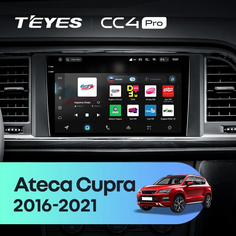 TEYES CC4 PRO For SEAT Ateca Cupra 2016 - 2021 CarPlay Radio Multimedia Stereo Car play Android Auto 2DIN Autoradio