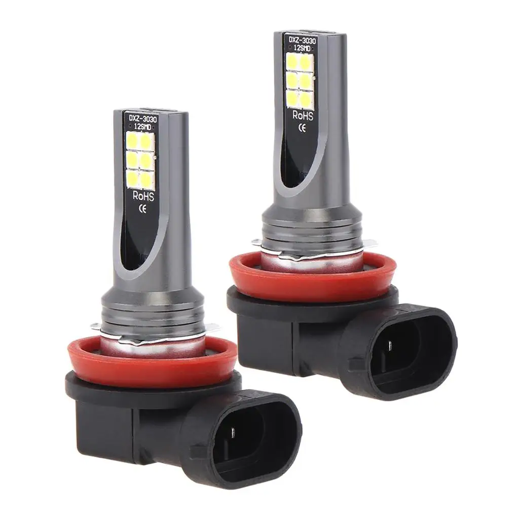 

H8 H11 Автомобиль 3030 12-светодиодная лампа для фар Основная лампа 1200 лм Противотуманная фара 24 Вт